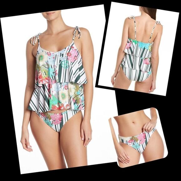 Johnny Was Hadley floral tankini set Size XS